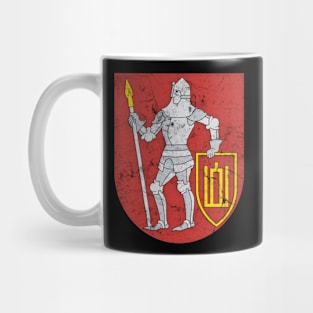 Trakai Distric Dzūkija, Lithuania - Vintage Distressed Style Design Mug